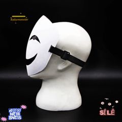 Mặt Nạ Cosplay Đen Trắng Hiruko - Phụ Kiện Thời Trang Anime Đặc Biệt Cho Tiệc Halloween, Sinh Nhật, Sự Kiện Văn Hóa