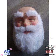 Bộ Mặt Nạ Ông Già Noel Và Mũ Râu Trắng - Phụ Kiện Trang Trí Giáng Sinh Và Halloween Vui Nhộn, Thú Vị Cho Tiệc Tùng