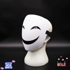 Mặt Nạ Hoạt Hình Halloween Đen Hiruko Trắng - Phụ Kiện Hóa Trang Độc Đáo Cho Người Lớn, Quà Tặng Sáng Tạo Thú Vị
