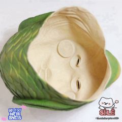 Mặt Nạ Cá Xanh Độc Đáo - Phụ Kiện Hóa Trang Unisex Cho Tiệc Halloween, Lễ Hội, Chất Liệu Latex An Toàn
