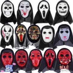 Mặt Nạ Kinh Dị Đen Scream - Phụ Kiện Hóa Trang Halloween Độc Đáo Cho Tiệc Tùng Và Sự Kiện Kỷ Niệm