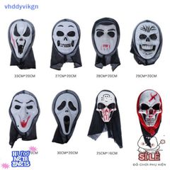 Mặt Nạ Hip Hop Khiêu Vũ Halloween - Phụ Kiện Thời Trang Huyền Bí Cho Tiệc Rave và Biểu Diễn Nghệ Thuật