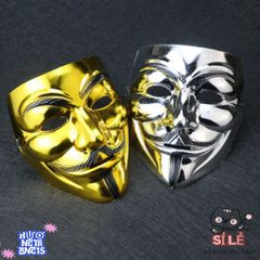 Mặt nạ Hacker Lấp Lánh Kim Tuyến Vàng Bạc - Phụ Kiện Hóa Trang Chú Hề Độc Đáo và Ấn Tượng cho Mọi Dịp Hội hè