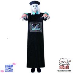 Bộ Trang Phục Cương Thi Trung Quốc Halloween Cho Người Lớn - Áo Dài & Mũ Tóc Đuôi Sam Ấn Tượng, Sự Lựa Chọn Hoàn Hảo Cho Lễ Hội