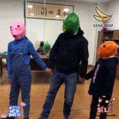 Mặt Nạ Silicone Cá Xanh Lá Rực Rỡ - Độc Đáo Cho Halloween, Đồ Trang Trí Tiệc Hóa Trang Thú Vị