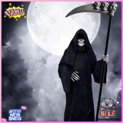 Bộ Trang Phục Thần Chết Halloween 3 Món - Áo Khoác Trùm Đầu & Găng Tay Xương - Lựa Chọn Kinh Dị Hoàn Hảo Cho Bữa Tiệc Ma Quái