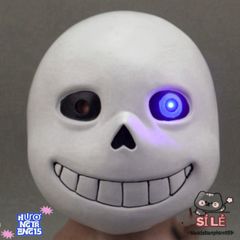 Mặt Nạ Đầu Mắt Xanh Undertale Sans - Phụ Kiện Hóa Trang Độc Đáo Cho Tiệc Halloween và Lễ Hội - Chất Liệu Latex Thoải Mái