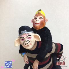 Mặt Nạ Tôn Ngộ Không Tây Du Ký - Phụ Kiện Hóa Trang Độc Đáo Bằng Da Cao Su, 5 Phiên Bản Chất Lượng Cao