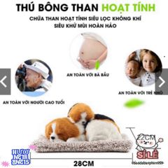Chó Bông Khử Mùi Than Hoạt Tính - Đồ Trang Trí Ô Tô Dễ Thương, Giải Pháp Làm Sạch Không Khí An Toàn Cho Gia Đình 601120