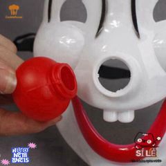 Đầm Hóa Trang Halloween Chú Hề Đáng Yêu Kèm Mặt Nạ Mũi Đỏ - Đạo Cụ Thời Trang Dự Tiệc Ấn Tượng Cho Lễ Hội