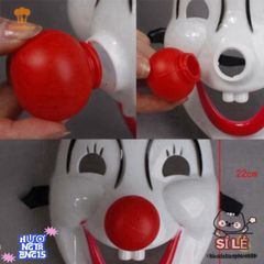 Đầm Hóa Trang Halloween Chú Hề Đáng Yêu Kèm Mặt Nạ Mũi Đỏ - Đạo Cụ Thời Trang Dự Tiệc Ấn Tượng Cho Lễ Hội