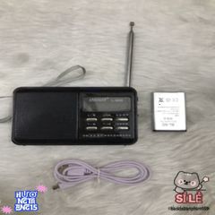 Đài Radio Đa Chức Năng Happy 2 in 1 Mẫu 968 - Thiết Kế Hiện Đại, Âm Thanh Sắc Nét, Kết Nối USB & Thẻ Nhớ, Hoàn Hảo Cho Mọi Hoạt Động