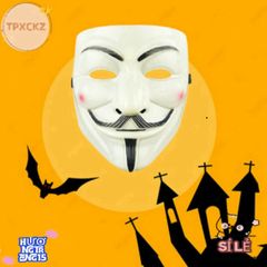 Mặt Nạ V for Vendetta - Phụ Kiện Cosplay Halloween Biểu Tượng Tự Do và Kháng Cách - Thời Trang Hóa Trang Độc Đáo