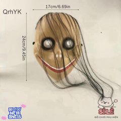 Mặt Nạ Halloween Dễ Thương Hình Chữ V Ma Nữ - Phụ Kiện Cosplay Độc Đáo Cho Bữa Tiệc Hóa Trang