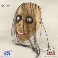 Mặt Nạ Halloween Dễ Thương Hình Chữ V Ma Nữ - Phụ Kiện Cosplay Độc Đáo Cho Bữa Tiệc Hóa Trang