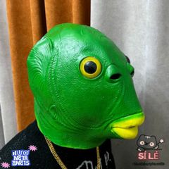 Mặt Nạ Silicon Hài Hước Ếch Xanh - Phụ Kiện Độc Đáo Cho Tiệc Hóa Trang, Halloween và Làm Video Giải Trí