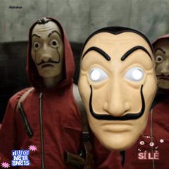 Mặt Nạ Queen Salvador Dali - Phong Cách Money Heist - Phụ Kiện Hóa Trang Độc Đáo Cho Halloween Và Tiệc Cosplay