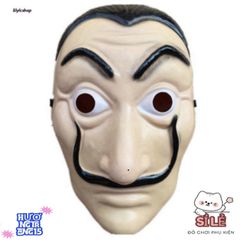 Mặt Nạ Queen Salvador Dali - Phong Cách Money Heist - Phụ Kiện Hóa Trang Độc Đáo Cho Halloween Và Tiệc Cosplay