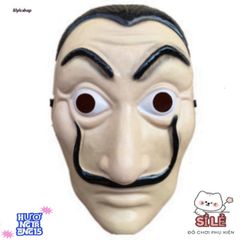 Mặt Nạ Queen Salvador Dali - Phong Cách Money Heist - Phụ Kiện Hóa Trang Độc Đáo Cho Halloween Và Tiệc Cosplay