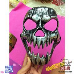 Mặt Nạ Halloween Đầu Lâu Kinh Dị Dành Cho Nam - Phụ Kiện Hóa Trang Đáng Sợ Siêu Thực Cho Tiệc Halloween