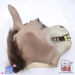 Mặt Nạ Halloween Con Lừa Nhe Răng - Phụ Kiện Hóa Trang Độc Đáo Cho Tiệc Halloween và Lễ Hội