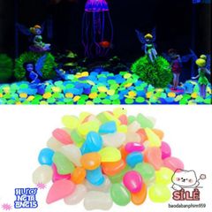 Viên Đá Phát Sáng Dạ Quang 50/100 Cái - Trang Trí Bể Cá Rực Rỡ Ban Đêm - Sỏi Tự Sáng Để Tạo Bầu Không Khí Huyền Bí