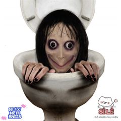 Mặt Nạ Halloween Momo - Phụ Kiện Hóa Trang Độc Đáo Cho Nam Nữ, Kích Thước Vừa Vặn, Dễ Sử Dụng, Chất Liệu Nhựa Bền, Thích Hợp Tiệc Hóa Trang