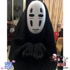 Bộ Áo Khoác Ma Quái Vô Diện Cho Người Lớn & Trẻ Nhỏ - Mặt Nạ Halloween Đen Huyền Bí, Trang Phục Cosplay Tối Ưu Cho Dịp Lễ Hội