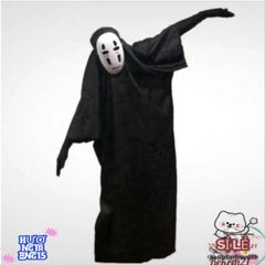 Bộ Áo Khoác Ma Quái Vô Diện Cho Người Lớn & Trẻ Nhỏ - Mặt Nạ Halloween Đen Huyền Bí, Trang Phục Cosplay Tối Ưu Cho Dịp Lễ Hội