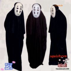 Set Trang Phục Cosplay Vô Diện Kaonashi - Hóa Trang Hayao Miyazaki từ Spirited Away cho Người Lớn và Trẻ Em