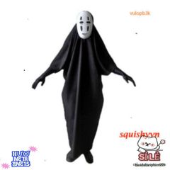 Set Trang Phục Cosplay Vô Diện Kaonashi - Hóa Trang Hayao Miyazaki từ Spirited Away cho Người Lớn và Trẻ Em