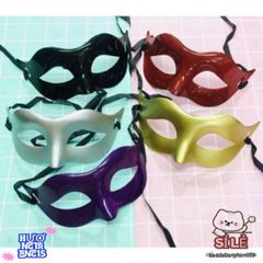 Mặt Nạ Hóa Trang Nam Nửa Mặt - Phụ Kiện Dự Tiệc Sang Trọng, Màu Sắc Đẹp Cho Halloween và Lễ Hội