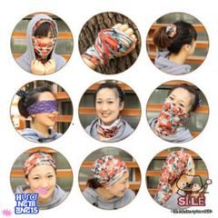 Khăn Đa Năng Thể Thao Co Giãn - Khăn Che Nắng, Quàng Cổ, Turban, Dã Ngoại - Giao Hàng Ngẫu Nhiên, Phong Cách Năng Động