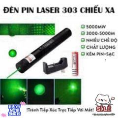 Đèn Pin Laser 303 Siêu Sáng Màu Xanh, Đỏ - Công Nghệ Laser Mạnh Mẽ Cho Du Lịch, Thám Hiểm, Cứu Hộ, Chỉ Dẫn Từ Xa