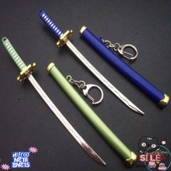 Móc Khóa Kiếm Katana Zoro Law One Piece - Phụ Kiện Thời Trang Anime Nhật Bản, Bền Bỉ và Độc Đáo, Chiều Dài 16cm