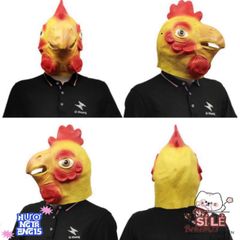 Mặt Nạ Cosplay Gà Con & Gà Trống – Phụ Kiện Hóa Trang Độc Đáo Cho Halloween, Trung Thu, Lễ Hội Thú Vị