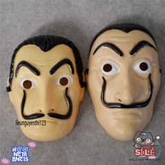 Mặt Nạ Queen Salvador Dali - Phụ Kiện Hóa Trang Độc Đáo cho Halloween và Lễ Hội - Thể Hiện Phong Cách Money Heist
