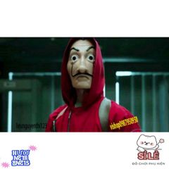 Mặt Nạ Queen Salvador Dali - Phụ Kiện Hóa Trang Độc Đáo cho Halloween và Lễ Hội - Thể Hiện Phong Cách Money Heist