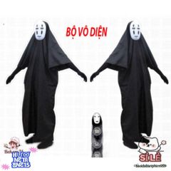 Bộ Hóa Trang Vô Diện - Trang Phục Cosplay Bí Ẩn Cho Halloween - Áo Choàng, Mặt Nạ & Găng Tay Độc Đáo