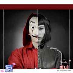 Mặt nạ Queen Salvador Dali - Money Heist - Phi vụ thế kỷ, Phụ kiện hóa trang độc đáo cho Halloween và sự kiện cosplay