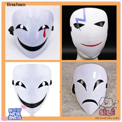 Mặt Nạ Cosplay Hiruko Đen Trắng Black Bullet - Phụ Kiện Thời Trang Cho Fan Anime, Tiệc Hóa Trang, Quà Tặng Độc Đáo