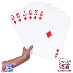 Bộ Bài Khổng Lồ Jumbo 21x28 cm 52 Lá - Trải Nghiệm Chơi Thẻ Vui Vẻ, Hoàn Hảo Cho Đêm Game Với Gia Đình và Bạn Bè