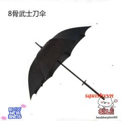 Ô Dù Katana Cán Kiếm Nhật Bản - Ô Che Mưa Nắng Đen Sang Trọng 16 Nan, Phụ Kiện Thời Trang Độc Đáo Cho Fans Samurai
