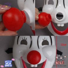 Mặt Nạ Halloween Chú Hề Đáng Yêu Kèm Mũi Đỏ - Phụ Kiện Hóa Trang Tuyệt Đẹp Cho Lễ Hội và Tiệc Tùng