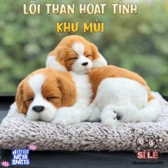 Bộ Trang Trí Chó Mèo Than Hoạt Tính - Giải Pháp Khử Mùi Xe Ô Tô & Nội Thất, Thiết Kế Đáng Yêu 28x20cm
