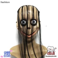 Mặt Nạ Halloween Kinh Dị Tóc Dài Mo Mo - Trang Phục Hóa Trang Độc Đáo Cho Tiệc Hóa Trang và Lễ Hội