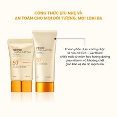 Kem Chống Nắng The Face Shop Power Long Lasting SPF50+ - Bảo Vệ Da, Dưỡng Ẩm, Chống Nước, Phù Hợp Với Mọi Loại Da 601565