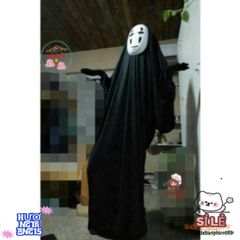 Bộ Trang Phục Hóa Trang Ma Quái Đen Cho Người Lớn & Trẻ Em - Áo Choàng, Mặt Nạ và Găng Tay Halloween Kinh Dị