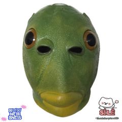 Mũ Đội Đầu Benbo Pa - Mặt Nạ Cá Xanh Vui Nhộn Thích Hợp Cho Tiệc Halloween và Hóa Trang Thành Người Ngoài Hành Tinh