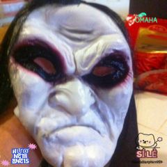 Mặt Nạ Ma Kinh Dị Zombie Màu Đen - Phụ Kiện Thời Trang Halloween Độc Đáo, Thể Hiện Sự Huyền Bí và Kinh Dị